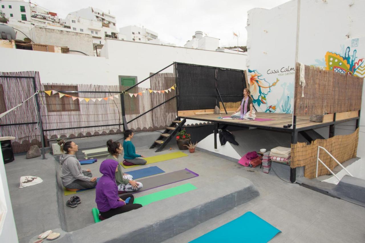 Casa Calma Yoga Hostel Агаэте Экстерьер фото